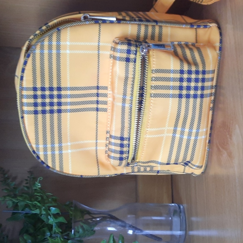 Plaid Mini Backpack